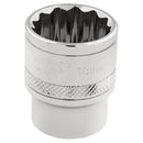 Draper Expert 18mm 12point Socket 3/8DR-Pckd - 32786