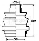 Borg & Beck Cv Joint Boot Kit Part No -BCB2911