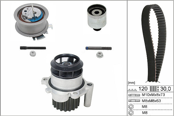 INA Water Pump & Timing Belt Set - Part No - 530020130