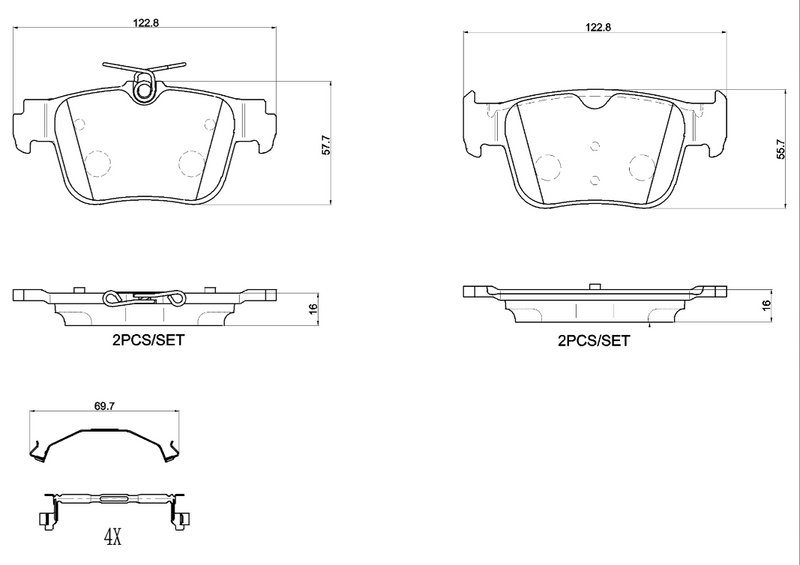 Brembo Brake Pad Set - P85184