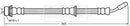 Borg & Beck Brake Hose Part No -BBH7351