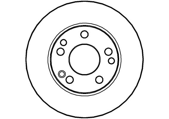 Disctech Brake Disc - Fits Mercedes-benz, Vw - ABD3449 - Front Axle