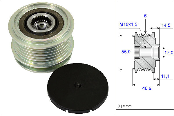 INA Alternator Freewheel Clutch Part No - 535001210