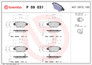 Brembo Brake Pad Set - P59031