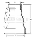 Borg & Beck Cv Joint Boot Kit Part No -BCB2122