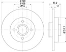 Mintex Brake Discs fits -Citroën DS (Capsa) Peugeot S302:5 MDC2030 (also fits other vehicles)
