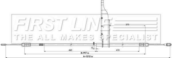 First Line Brake Cable - FKB3898