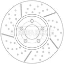 Borg & Beck Brake Disc (Single)  - BBD6174S
