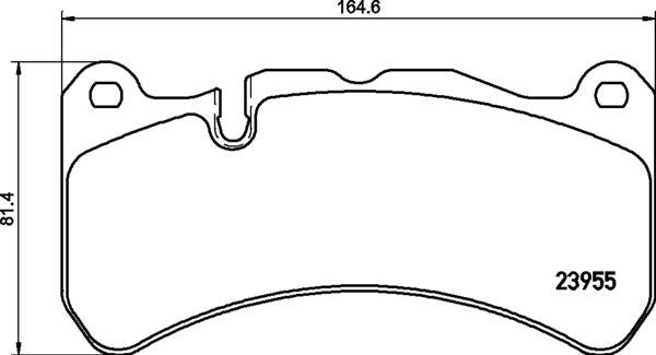 Mintex Brake Pad Set fits -Maserati MercedesBenz MDB3115 (also fits other vehicles)