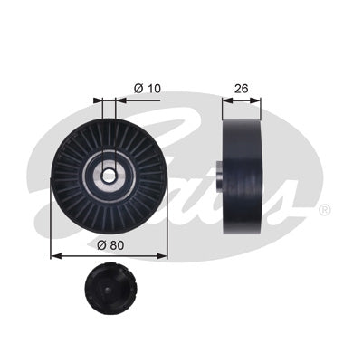 Gates DriveAlign Idler Pulley - T36006
