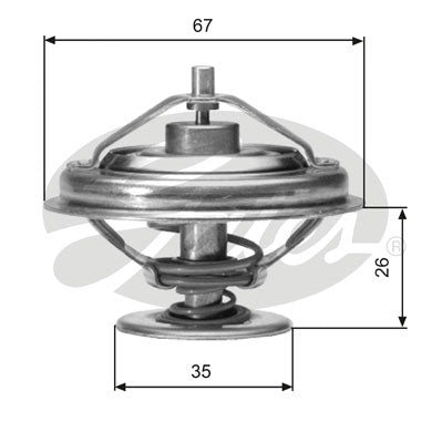 Gates Thermostat, coolant - TH01880G1