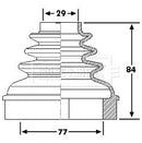 Borg & Beck Cv Joint Boot Kit Part No -BCB6192