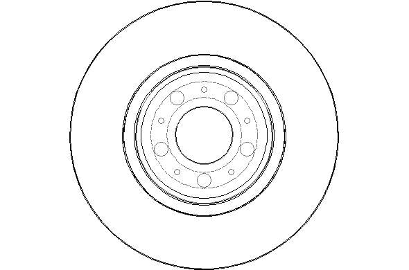 Disctech Brake Disc - Fits Seat, Volvo - ABD3019 - Front Axle