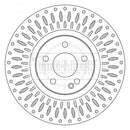 Borg & Beck Brake Disc Single Part No -BBD6081S