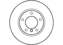 Disctech Brake Disc - Fits Bmw, Mitsubishi - ABD3419 - Front Axle