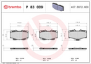 Brembo Brake Pad Set - P83009