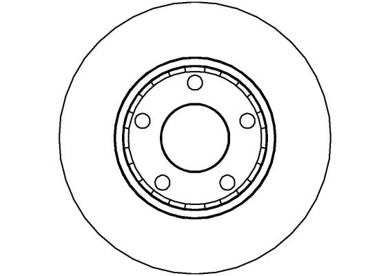 Disctech Brake Disc - Fits Audi, Volvo - ABD3107 - Front Axle