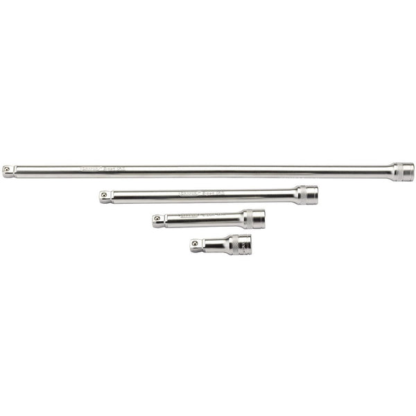 Wobble Extension Bar Set, 1/2" Sq Dr, Micro Satin Chrome (4 Piece)