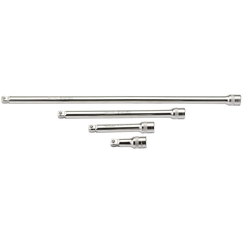 Wobble Extension Bar Set, 1/2" Sq Dr, Micro Satin Chrome (4 Piece)