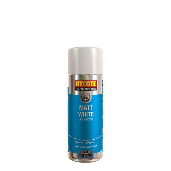 Hycote XUK1000 Matt White Paint 400ml