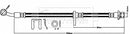 Borg & Beck Brake Hose Part No -BBH8229