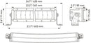 HELLA 1FJ 358 196-401 LED-Spotlight - Black Magic Double Row Lightbar 21.5" - 12/24V - 5500lm