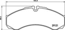 Iveco Renault Trucks Brake Pad Set - Padtech PAD2026