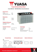 Yuasa Efb Battery - YBX7335
