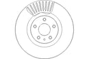 Disctech Brake Disc - Fits Ford - ABD3224 - Front Axle