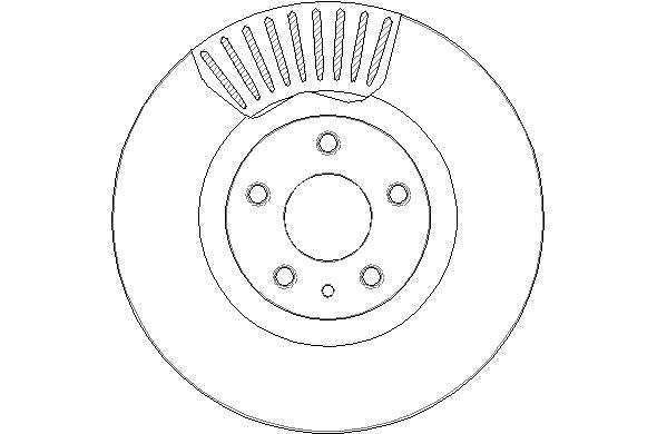 Disctech Brake Disc - Fits Ford - ABD3224 - Front Axle