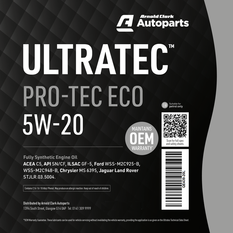 Ultratec PRO-TEC ECO 5W20 - 20 Litre Engine Oil