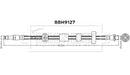 Borg & Beck Brake Hose  - BBH9127