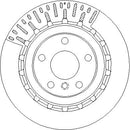 Disctech Brake Disc - Fits Bmw, Tesla - ABD3850 - Rear Axle