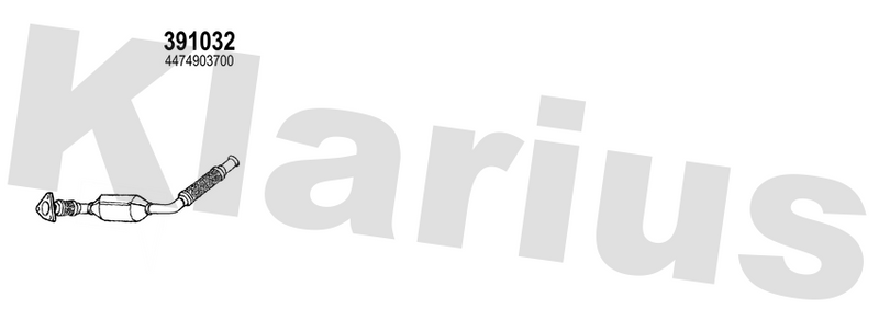 Klarius 391032 - Catalyst Type Approved  - Fits Mercedes MARCO POLO Camper (W447)