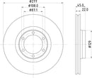 Mintex Brake Discs fits -Mitsubishi S260:4 MDC929 (also fits other vehicles)