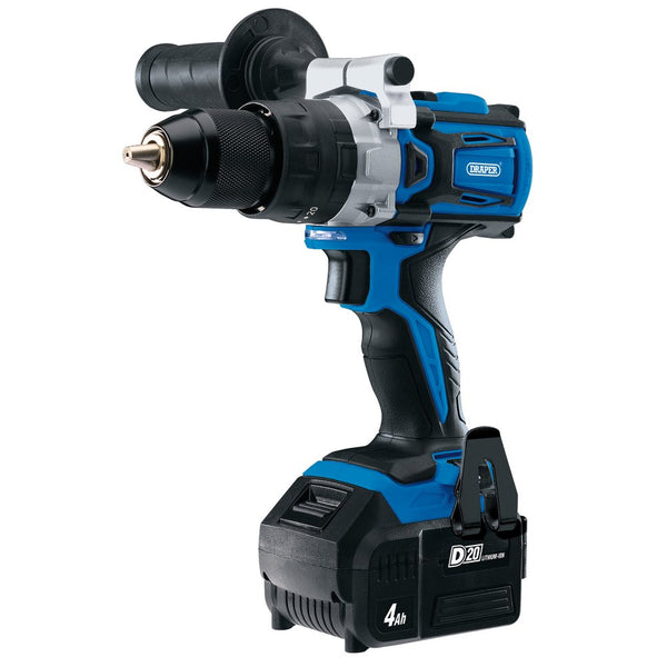 D20 20V Brushless Combi Drill with 1 x 4.0Ah Battery and Fast Charger - 79894