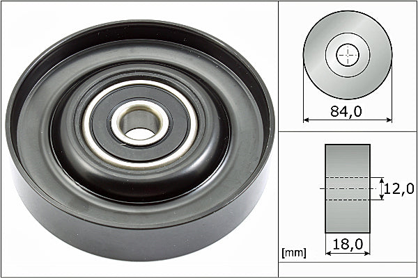 INA Deflection/Guide Pulley - V-Ribbed Belt - Part No - 532078510