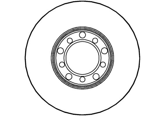 Disctech Brake Disc - Fits Mercedes-benz, Porsche - ABD3451 - Front Axle