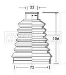 First Line Cv Joint Boot Kit Part No -FCB2318