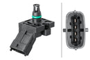 HELLA 6PP 013 112-081 Sensor, intake manifold pressure - 3-pin connector