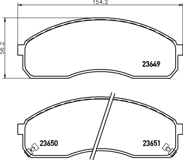 Mintex Brake Pad Set fits -Kia MDB2119 (also fits other vehicles)