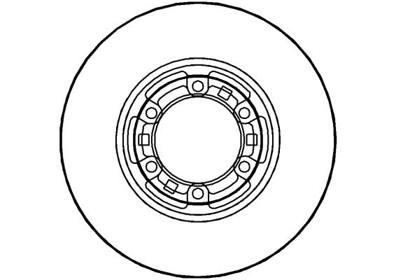 Disctech Brake Disc - Fits Mitsubishi - ABD3514 - Front Axle