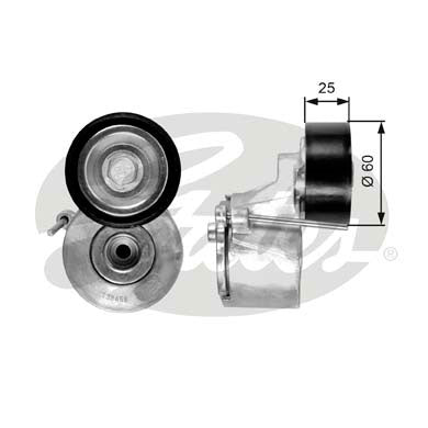 Gates DriveAlign Tensioner Pulley - T38458