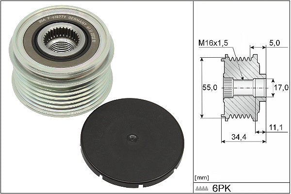INA Alternator Freewheel Clutch - Part No - 535035710