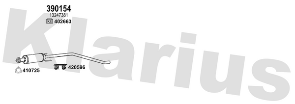 Klarius 390154 - Diesel Particulate Filter  - Fits Opel Corsa 1.3CDTi