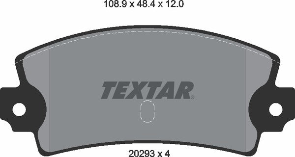 Textar Brake Pad Set - 2029301