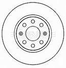 Borg & Beck Brake Disc Pair Part No -BBD4715