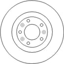 Disctech Brake Disc - Fits Citroën - ABD3250 - Rear Axle