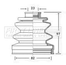 First Line Cv Joint Boot Kit Part No -FCB2288