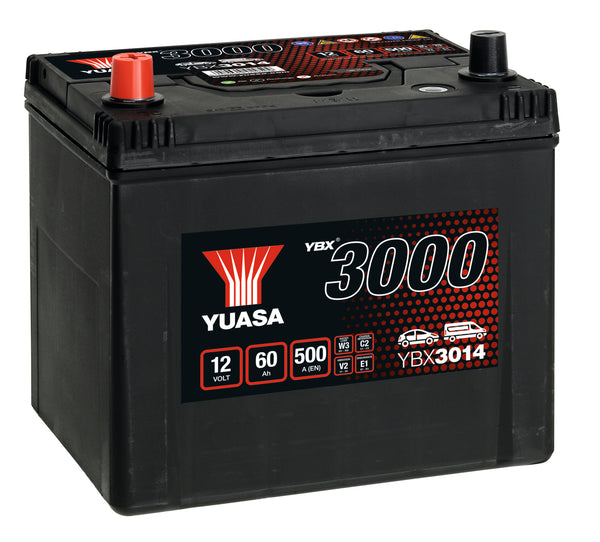 Yuasa YBX3014 - 3014 SMF Car Battery - 4 Year Warranty